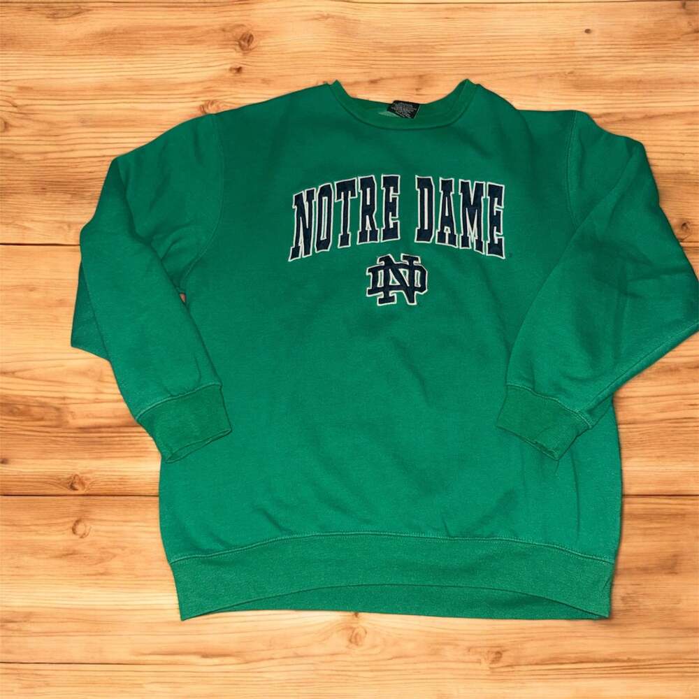 Vintage Notre Dame Fighting Irish Crewneck Sweatshirt Arch Logo